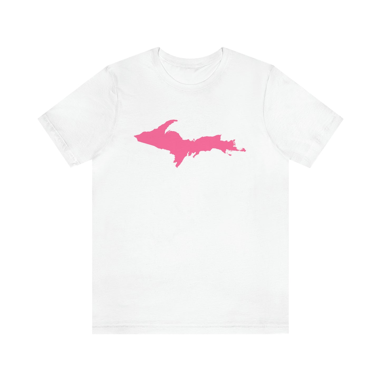 Michigan Upper Peninsula T-Shirt (w/ Pink UP Outline) | Unisex Standard Fit