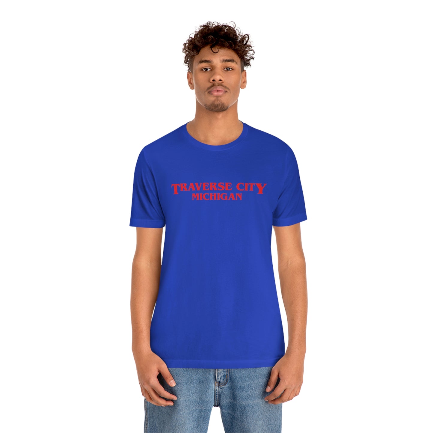 'Traverse City Michigan' ' T-Shirt (1980s Drama Parody) | Unisex Standard Fit