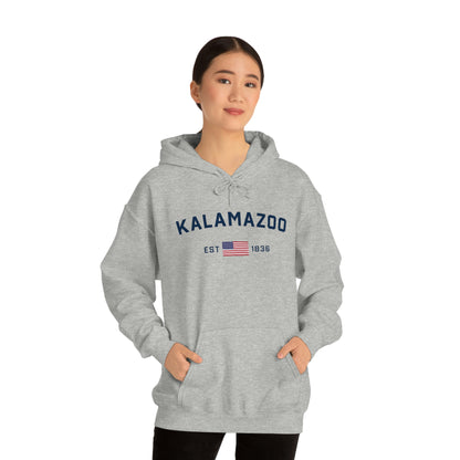 'Kalamazoo EST 1836' (w/USA Flag Outline) | Unisex Standard