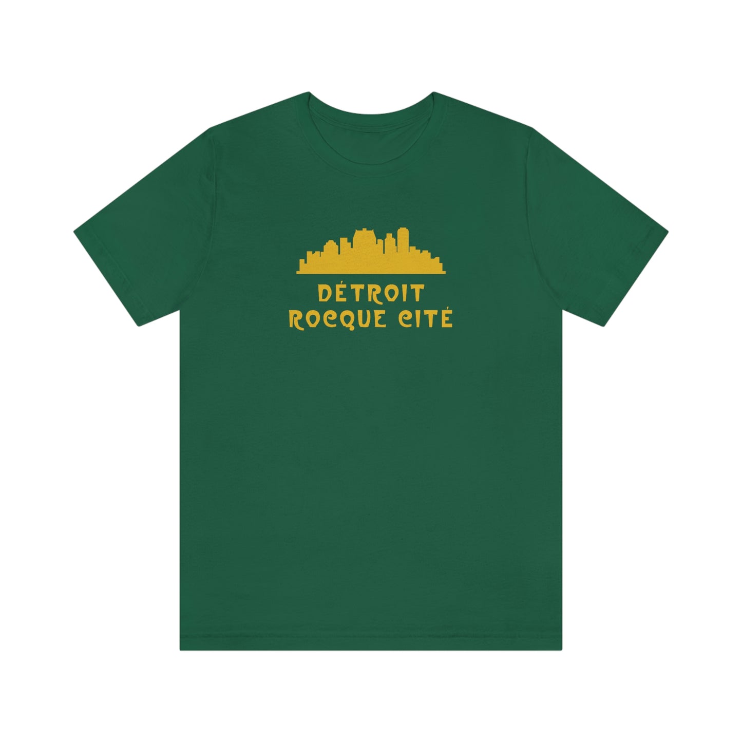 'Détroit Rocque Cité' with Skyline T-Shirt | Unisex Standard Fit