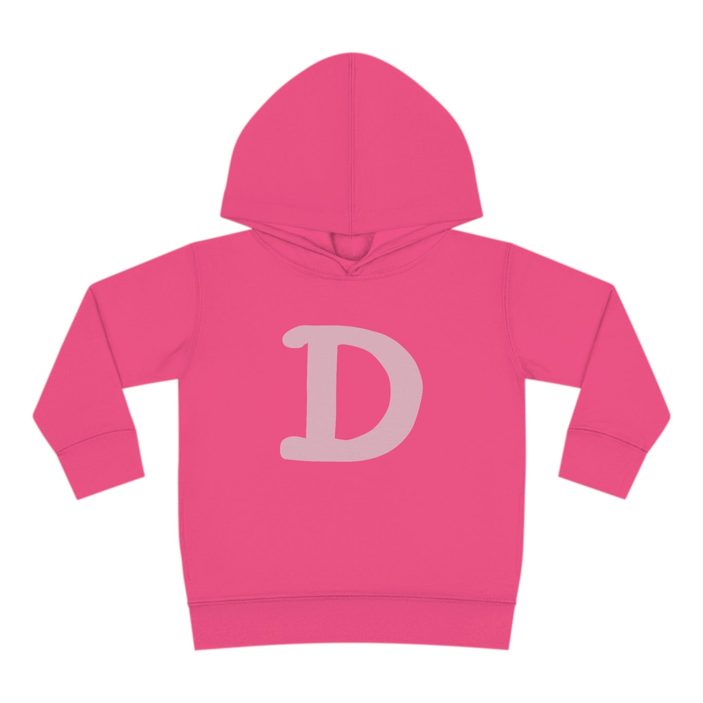 Detroit 'Old French D' Hoodie (Pink Full Body Outline) | Unisex Toddler