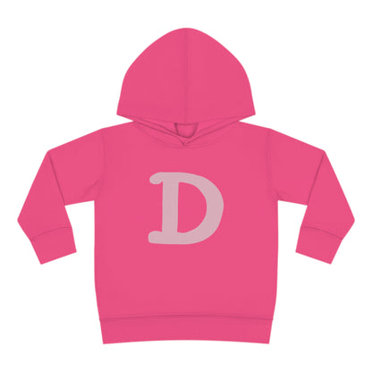 Detroit 'Old French D' Hoodie (Pink Full Body Outline) | Unisex Toddler