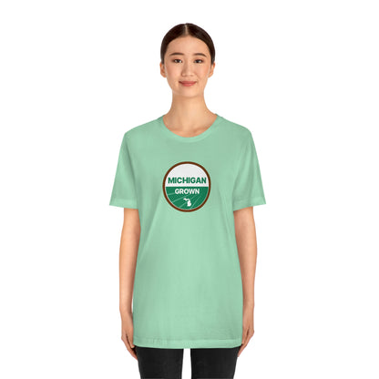 'Michigan Grown' T-Shirt (Agricultural Certification Parody) | Unisex Standard Fit