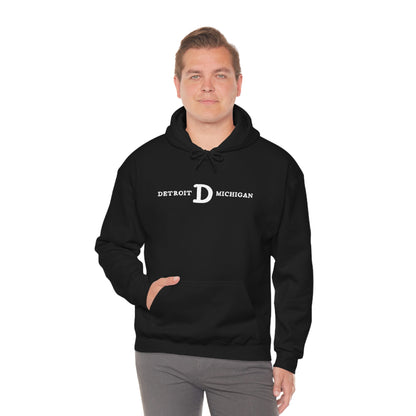 'Detroit Michigan' Hoodie (w/ Old French D) | Unisex Standard