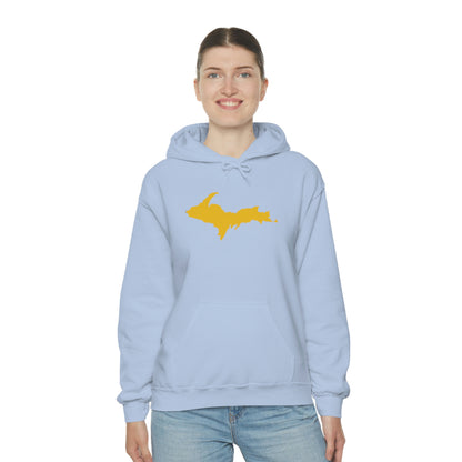 Michigan Upper Peninsula Hoodie (w/ Gold U.P. Outline) | Unisex Standard