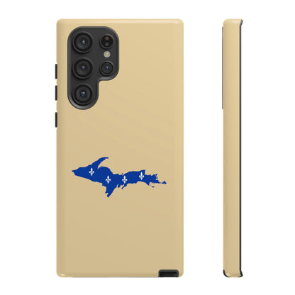 Michigan Upper Peninsula Tough Phone Case (Maple Color w/ UP Quebec Flag Outline) | Samsung & Pixel Android