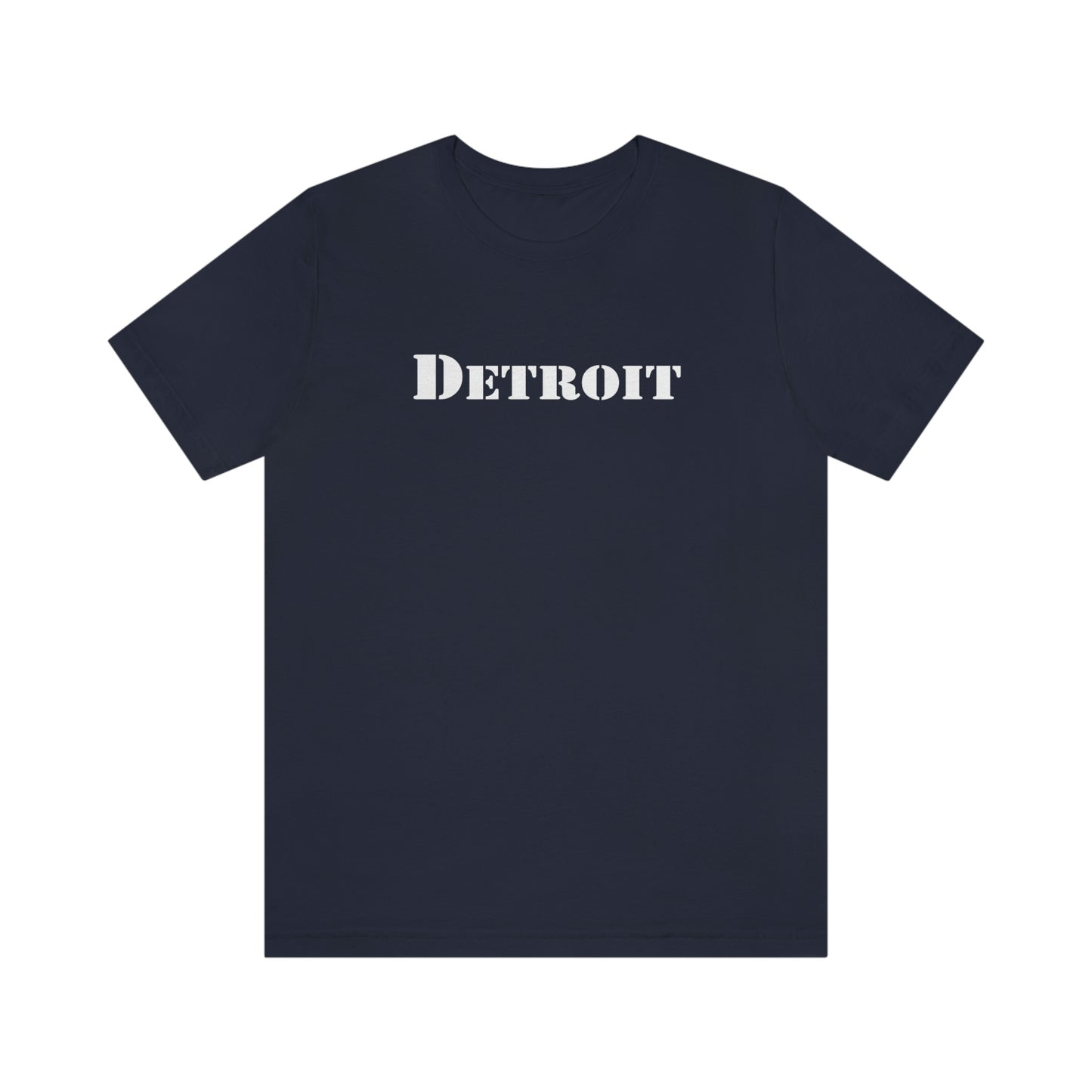 'Detroit' T-Shirt (Army Stencil Font) | Unisex Standard Fit