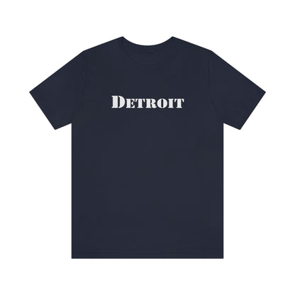 'Detroit' T-Shirt (Army Stencil Font) | Unisex Standard Fit