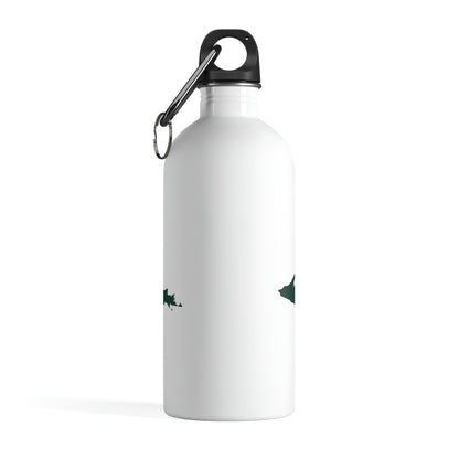 Michigan Upper Peninsula Water Bottle (w/ Green UP Outline) | 14oz Stainless Steel