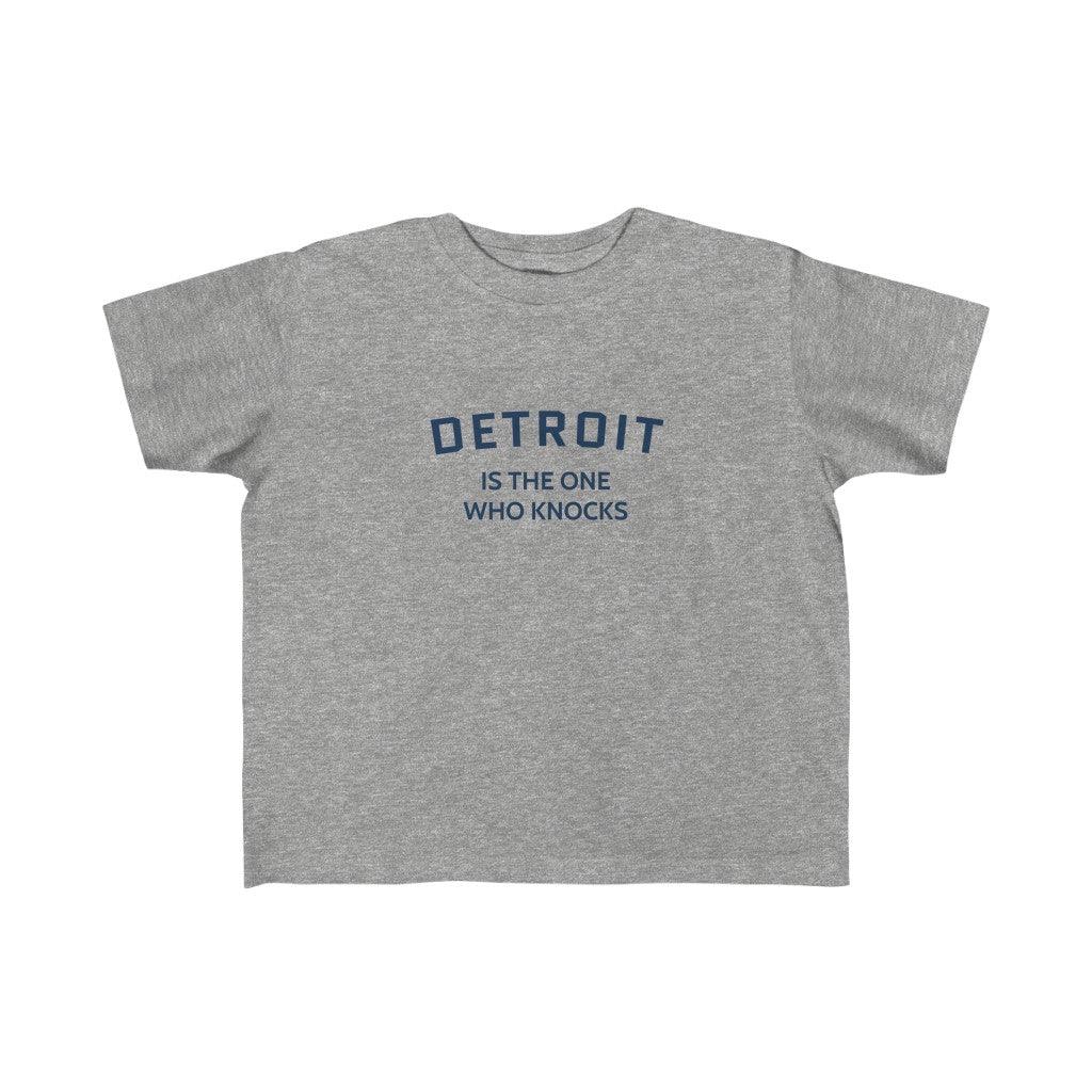 'Detroit is the One Who Knocks' ' T-Shirt | Toddler Short Sleeve - Circumspice Michigan