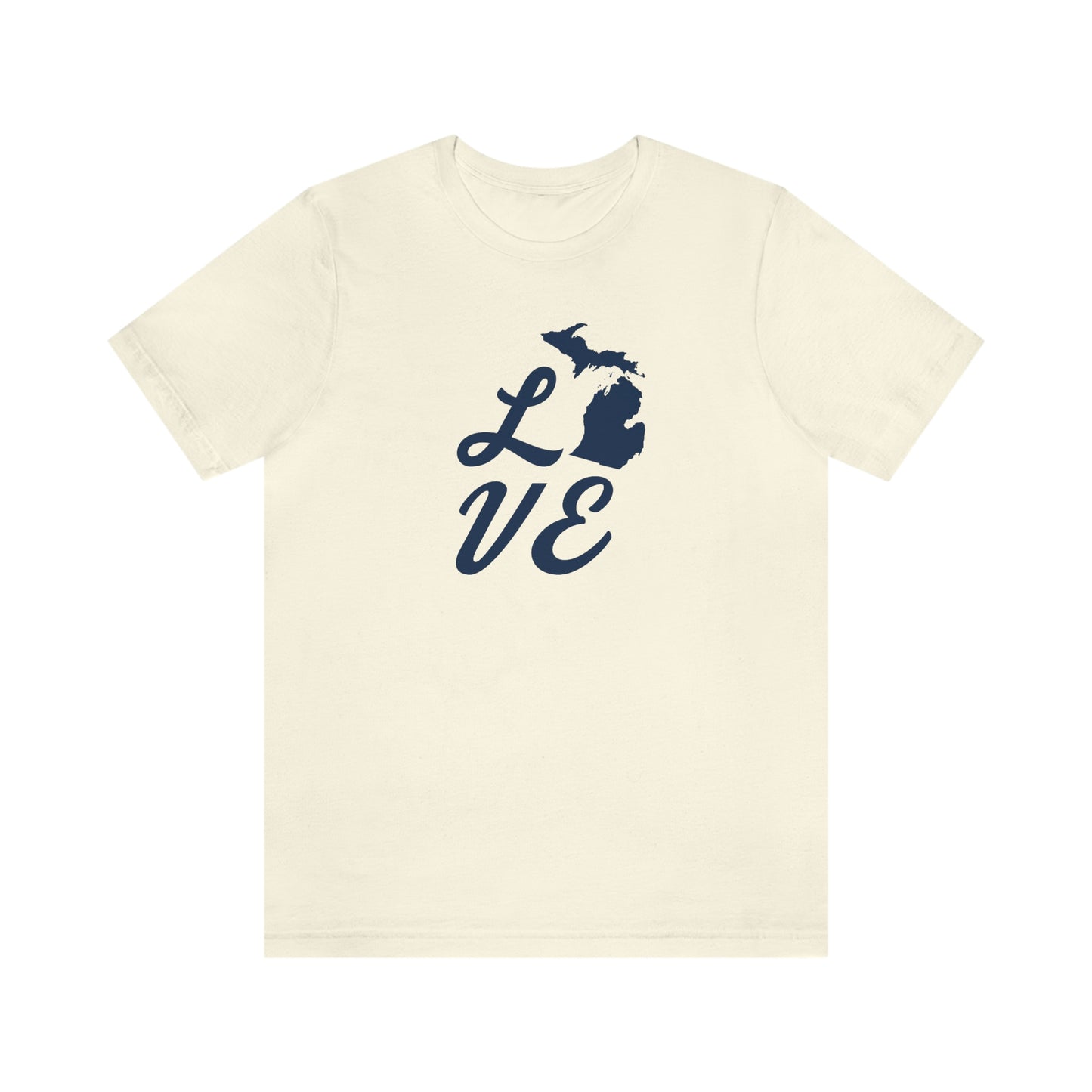 Michigan 'Love' T-Shirt (Retro Script Font) | Unisex Standard Fit