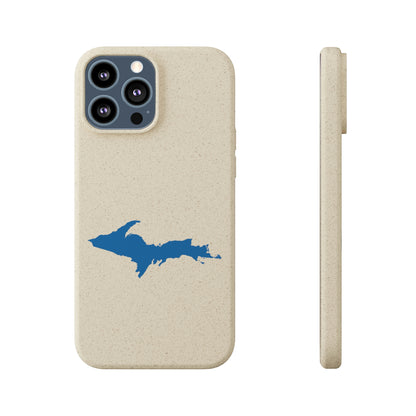 Michigan Upper Peninsula Biodegradable Phone Cases (w/ Azure UP Outline) | Apple iPhone