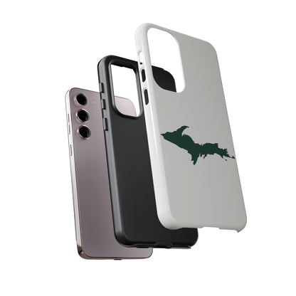 Michigan Upper Peninsula Tough Phone Case (w/ Green UP Outline) | Samsung & Pixel Android