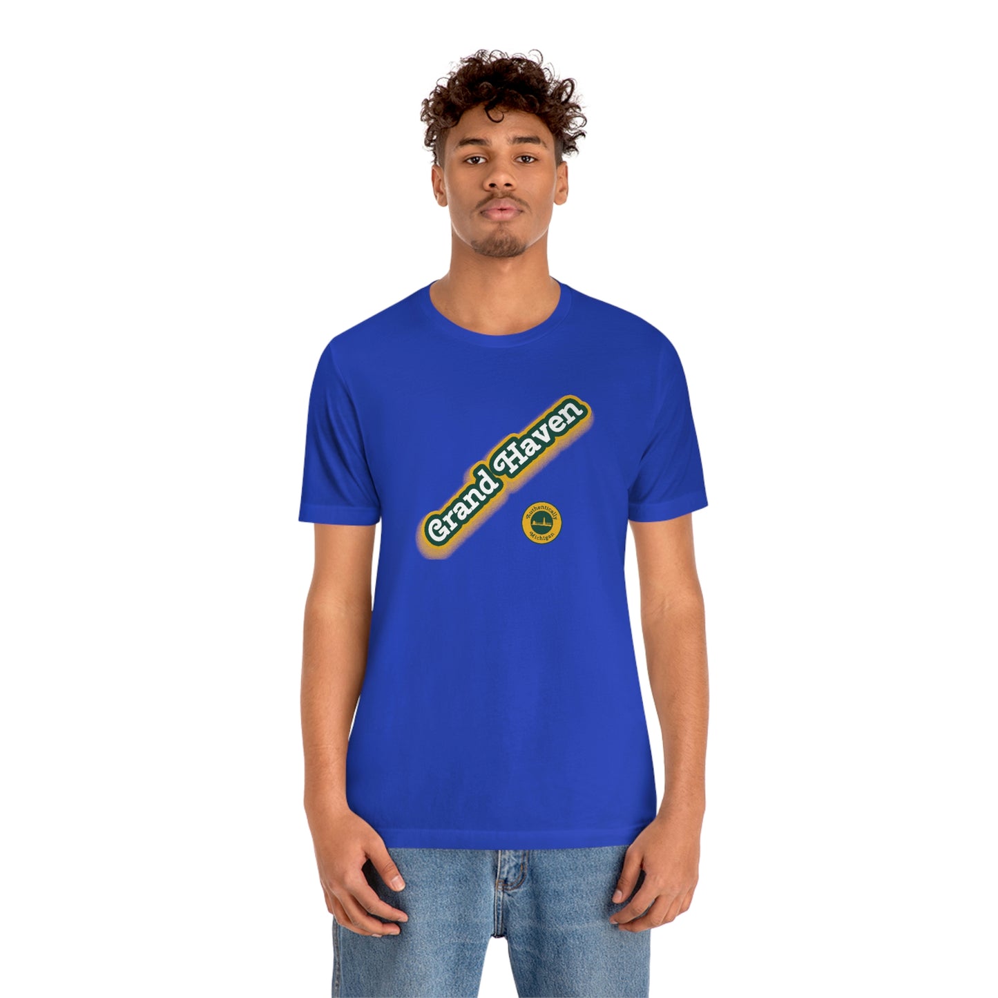 'Grand Haven - Authentically Michigan' Parody T-Shirt | Unisex Standard Fit