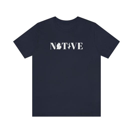 Michigan 'Native' T-Shirt (Didone Font) | Unisex Standard Fit