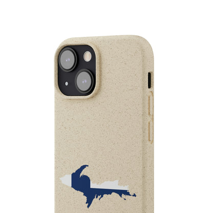 Michigan Upper Peninsula Biodegradable Phone Cases (w/ UP Finland Flag Outline) | Apple iPhone