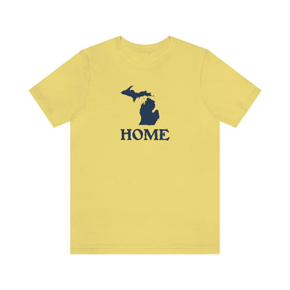 Michigan 'Home' T-Shirt (Woodcut Font) | Unisex Standard Fit