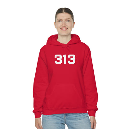 Detroit '313' Hoodie (Athletic Font) | Unisex Standard