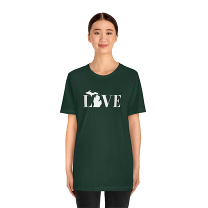 Michigan 'Love' T-Shirt (Didone Font) | Unisex Standard Fit