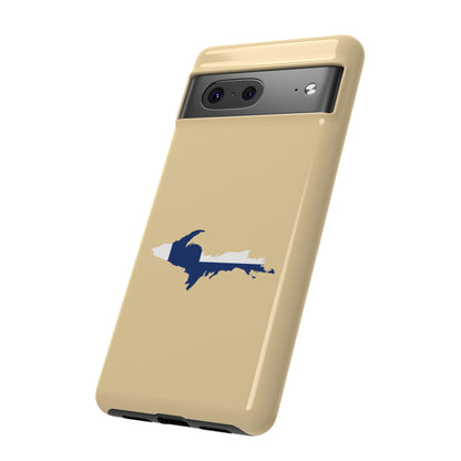 Michigan Upper Peninsula Tough Phone Case (Maple Color w/ UP Finland Flag Outline) | Samsung & Pixel Android