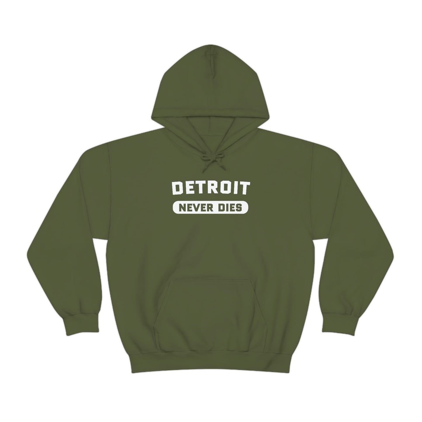 'Detroit Never Dies' Hoodie | Unisex Standard