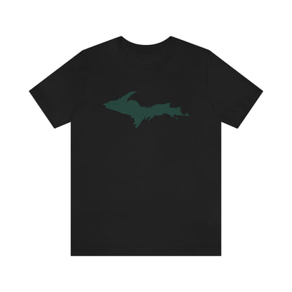 Michigan Upper Peninsula T-Shirt (w/ Green UP Outline) | Unisex Standard Fit