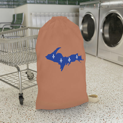 Michigan Upper Peninsula Laundry Bag (Copper Color w/ UP Quebec Flag Outline)