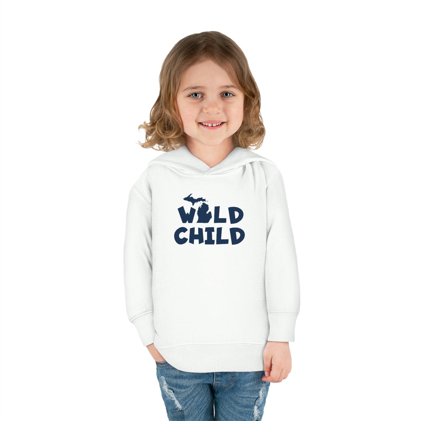 Michigan 'Wild Child' Hoodie (Whimsical Sans Font) | Unisex Toddler