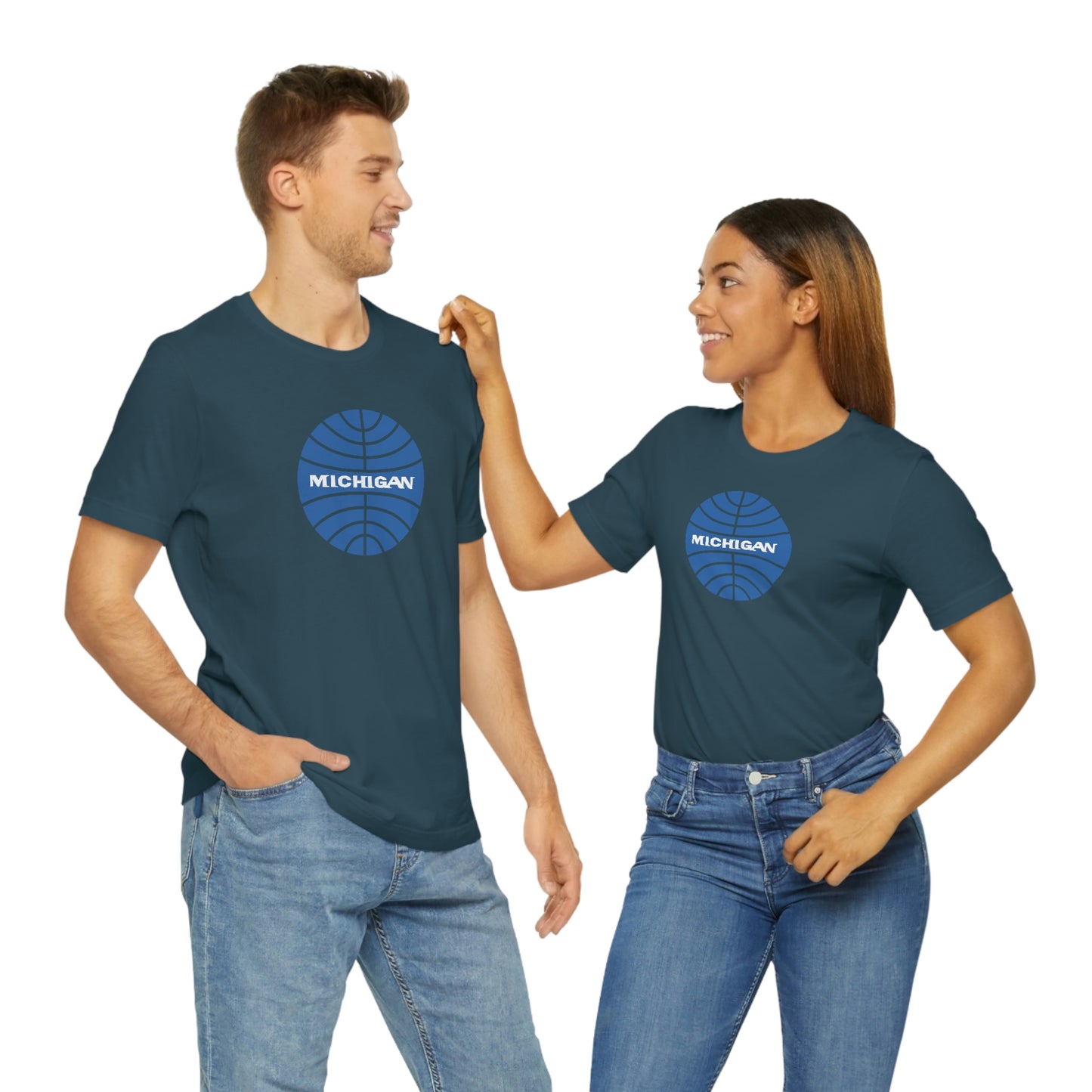 'Michigan' T-Shirt (Retro Airline Parody)  | Unisex Standard Fit