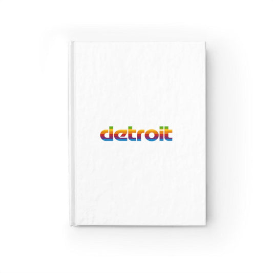 'Detroit' Blank Hardcover Journal (1980s Pomaceous Computer Parody) - Circumspice Michigan