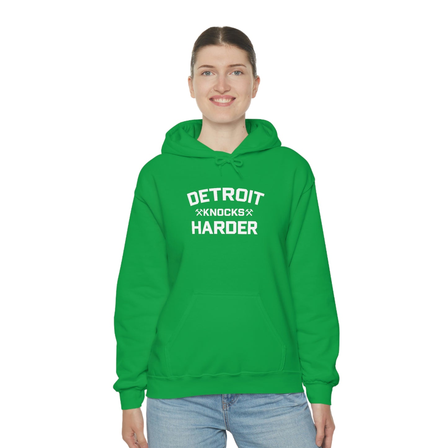 'Detroit Knocks Harder' Hoodie | Unisex Standard