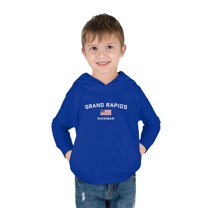 'Grand Rapids' Hoodie (w/USA Flag Outline) | Unisex Toddler
