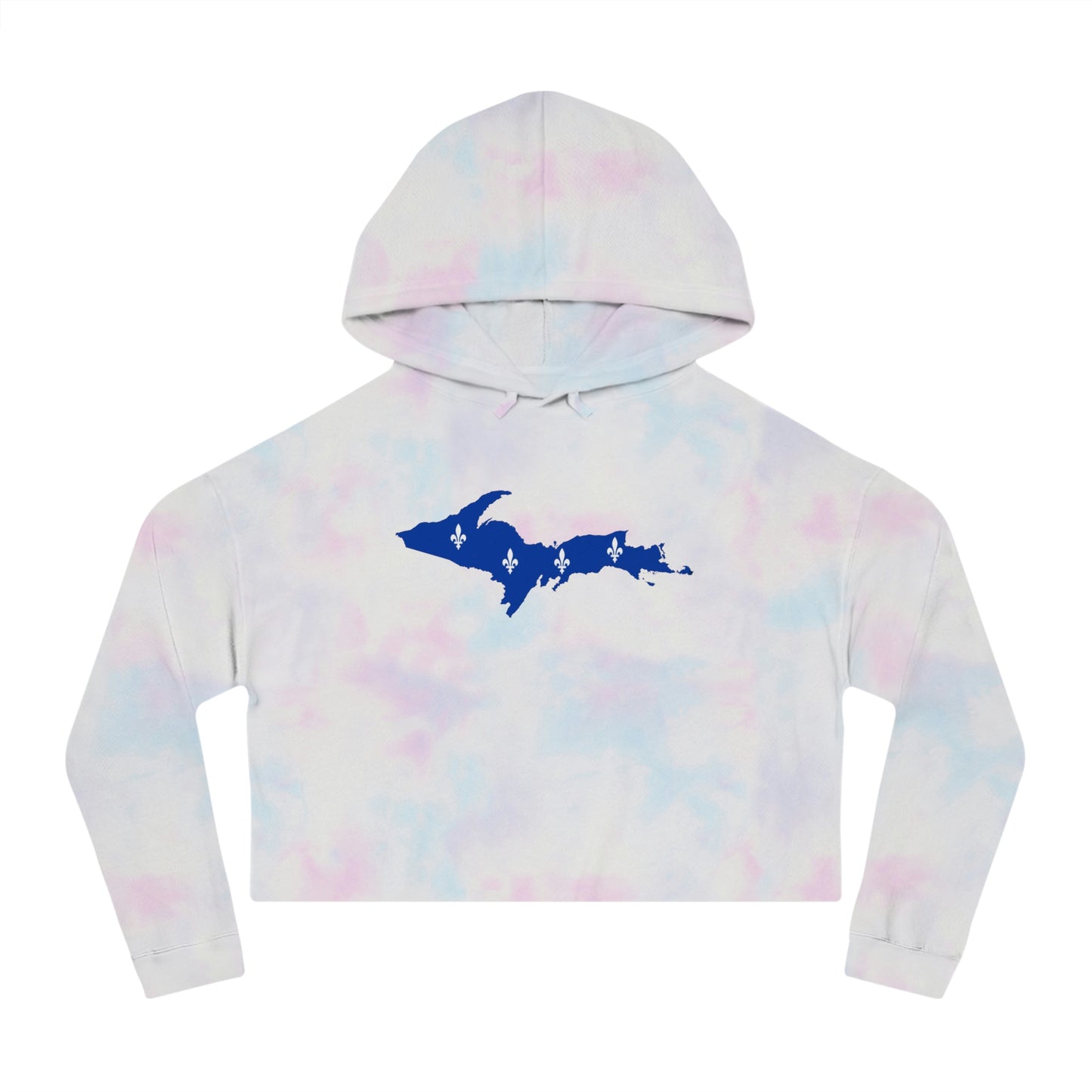 Michigan Upper Peninsula Hoodie (w/ UP Quebec Flag Outline) | Lightweight Cropped