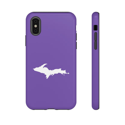 Michigan Upper Peninsula Tough Phone Case (Lake Iris w/ UP Outline) | Apple iPhone