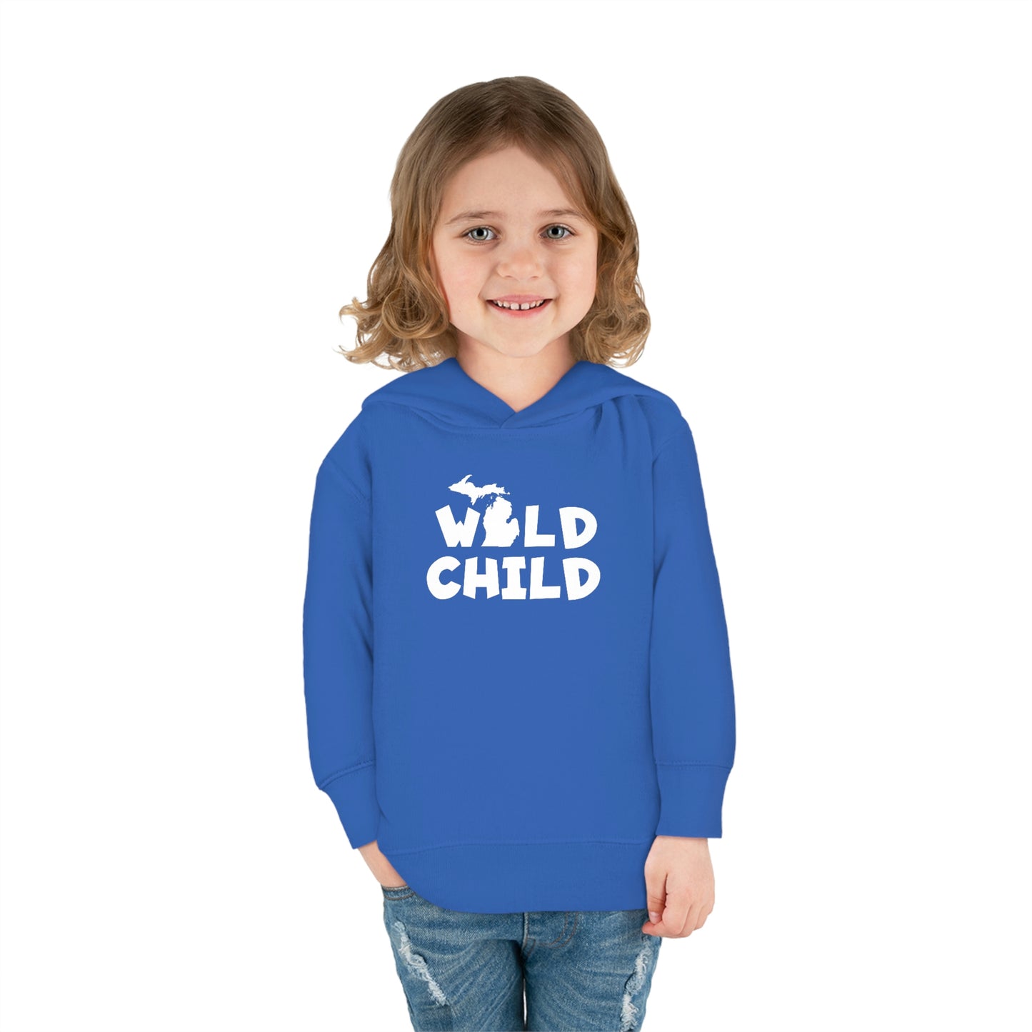 Michigan 'Wild Child' Hoodie (Whimsical Sans Font) | Unisex Toddler