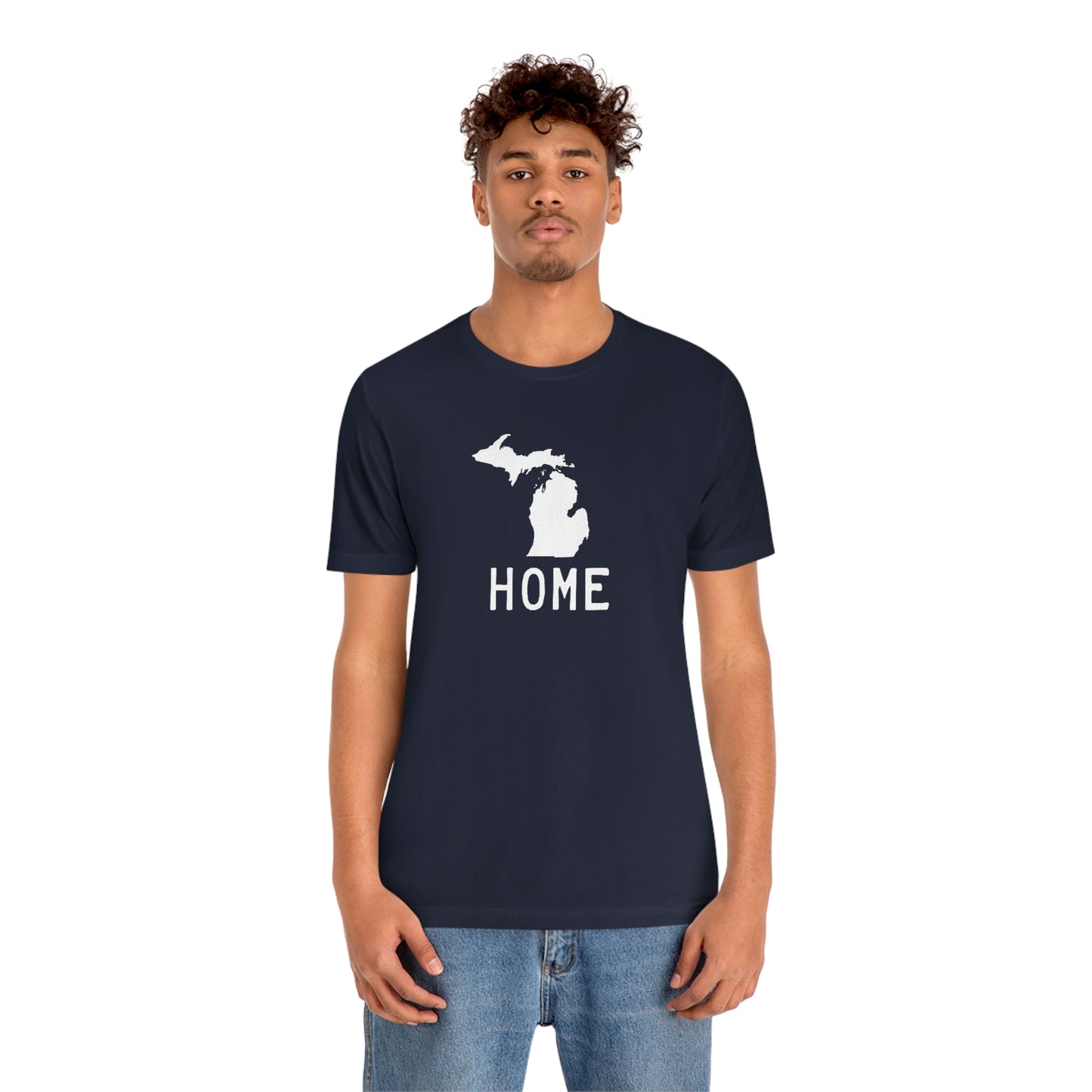 Michigan 'Home' T-Shirt (Licence Plate Font) | Unisex Standard Fit