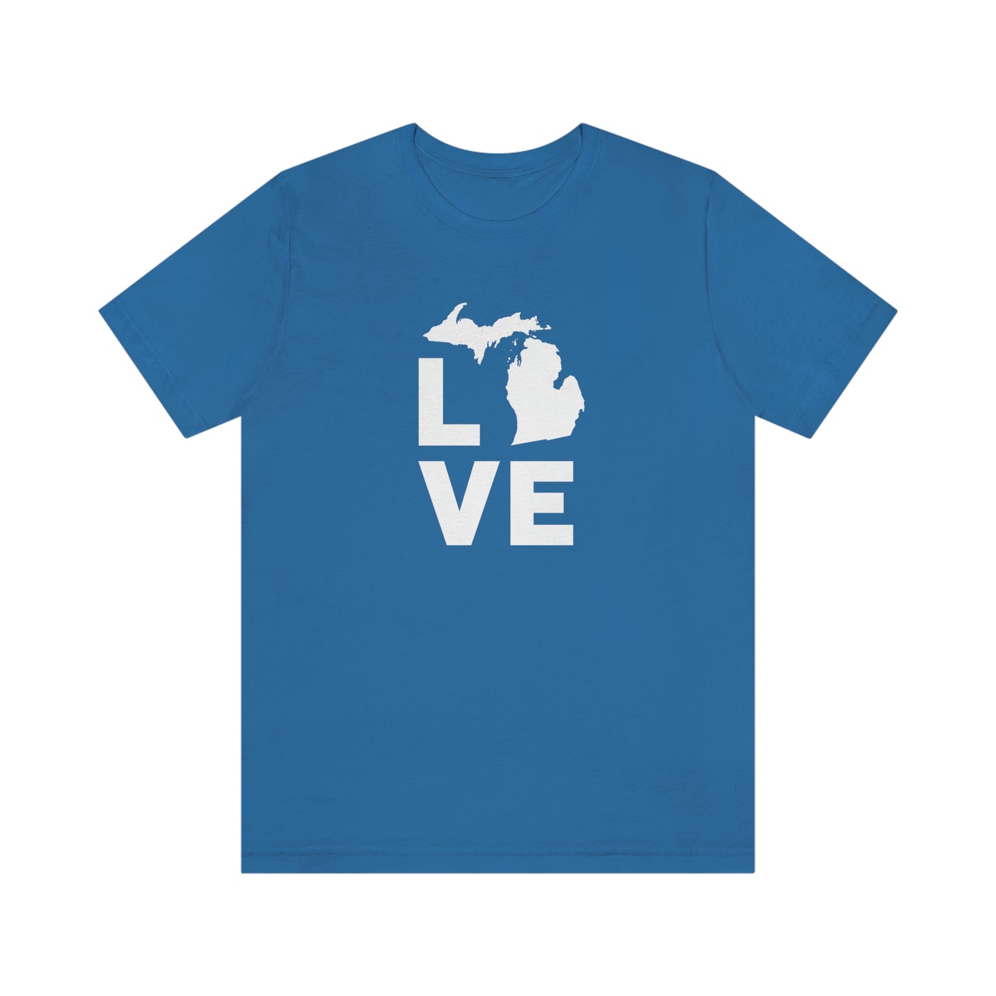 Michigan 'Love' T-Shirt (Geometric Sans Font) | Unisex Standard Fit