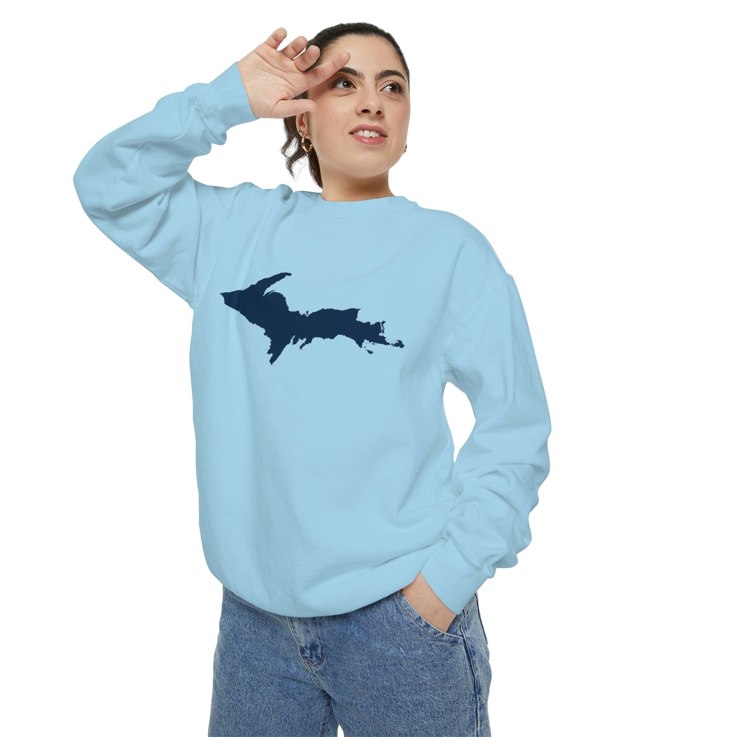 Michigan Upper Peninsula Sweatshirt | Unisex Garment Dyed