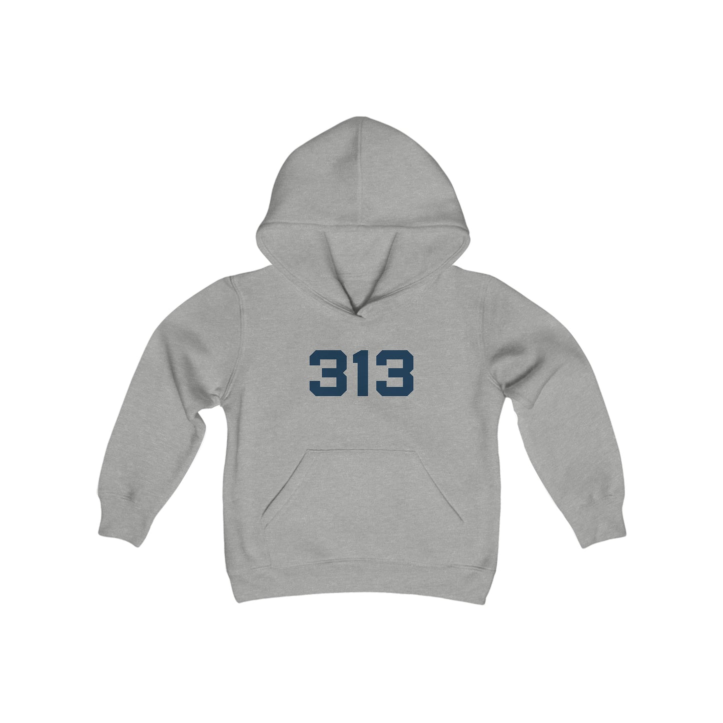 Detroit '313' Hoodie (Athletic Font) | Unisex Youth