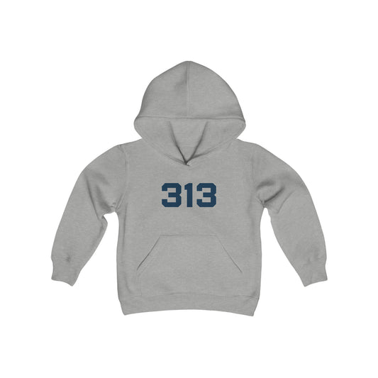 Detroit '313' Hoodie (Athletic Font) | Unisex Youth