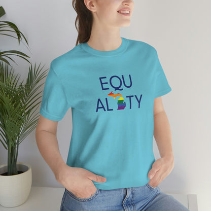 'Equality' Michigan LGBTQ Pride T-Shirt | Unisex Standard Cut