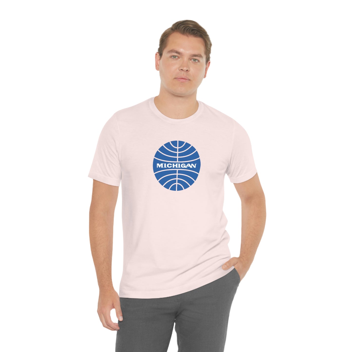 'Michigan' T-Shirt (Retro Airline Parody)  | Unisex Standard Fit