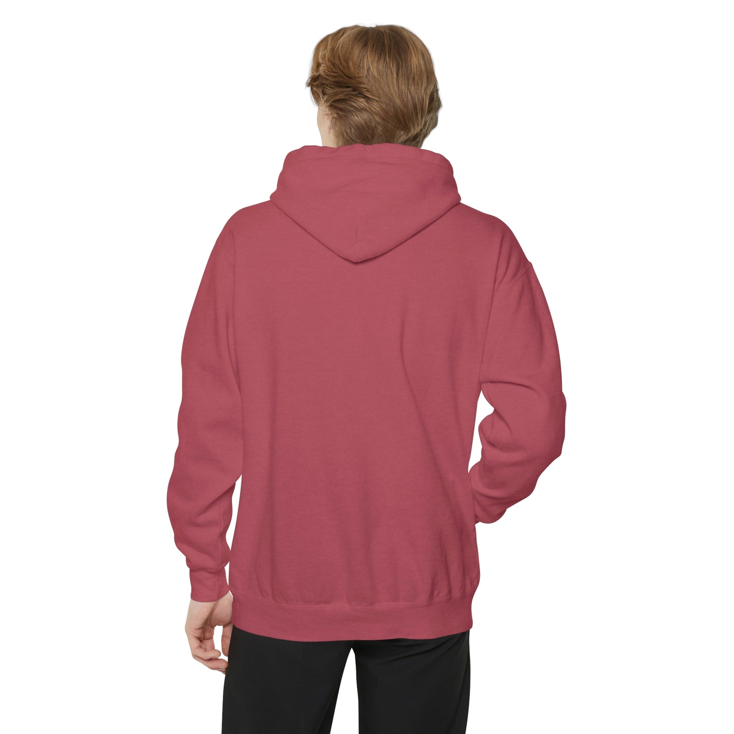 Michigan Upper Peninsula Hoodie (w/ Pink UP Outline) | Unisex Garment-Dyed