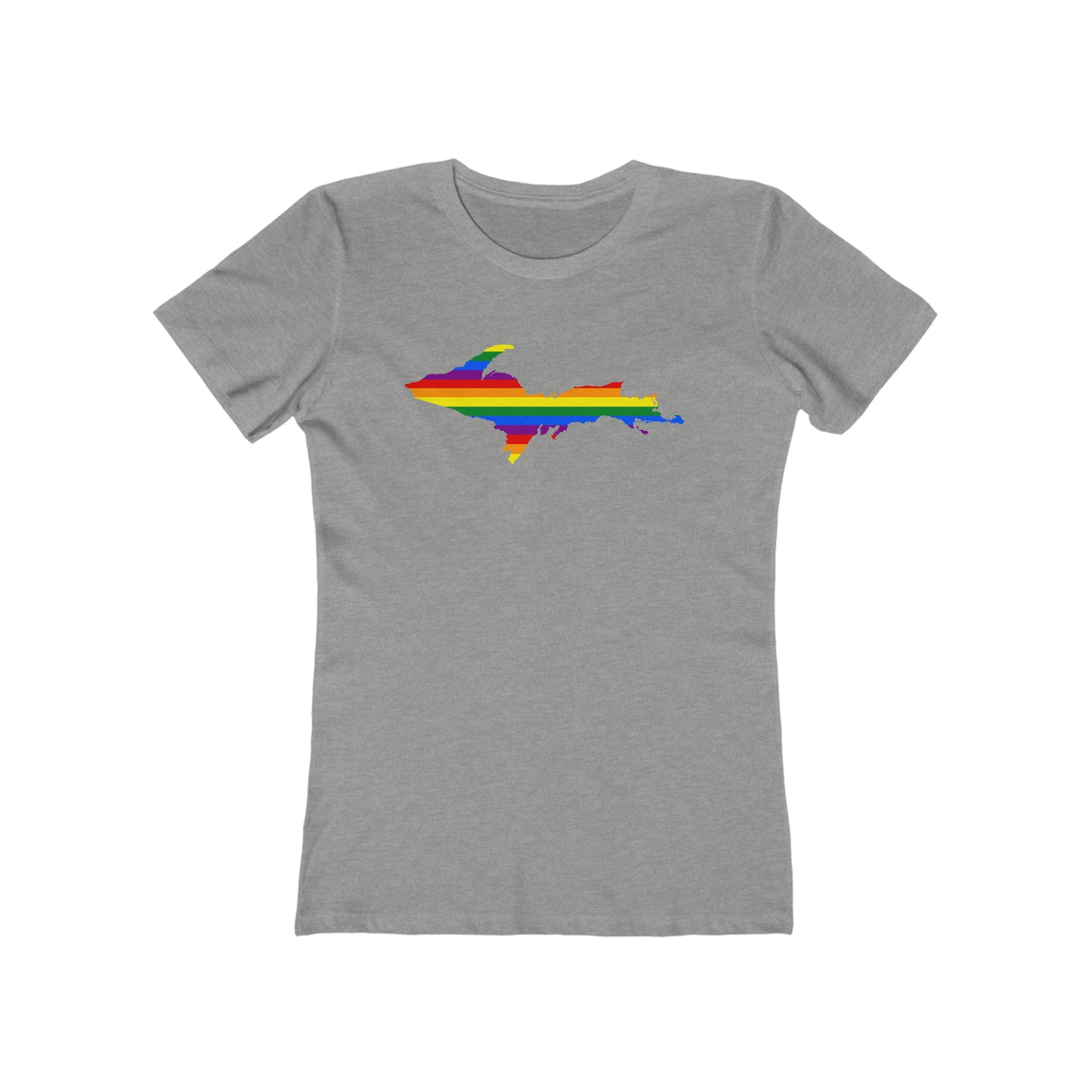 Upper Peninsula T-Shirt (w/ UP Pride Flag Outline) | Women's Boyfriend Cut