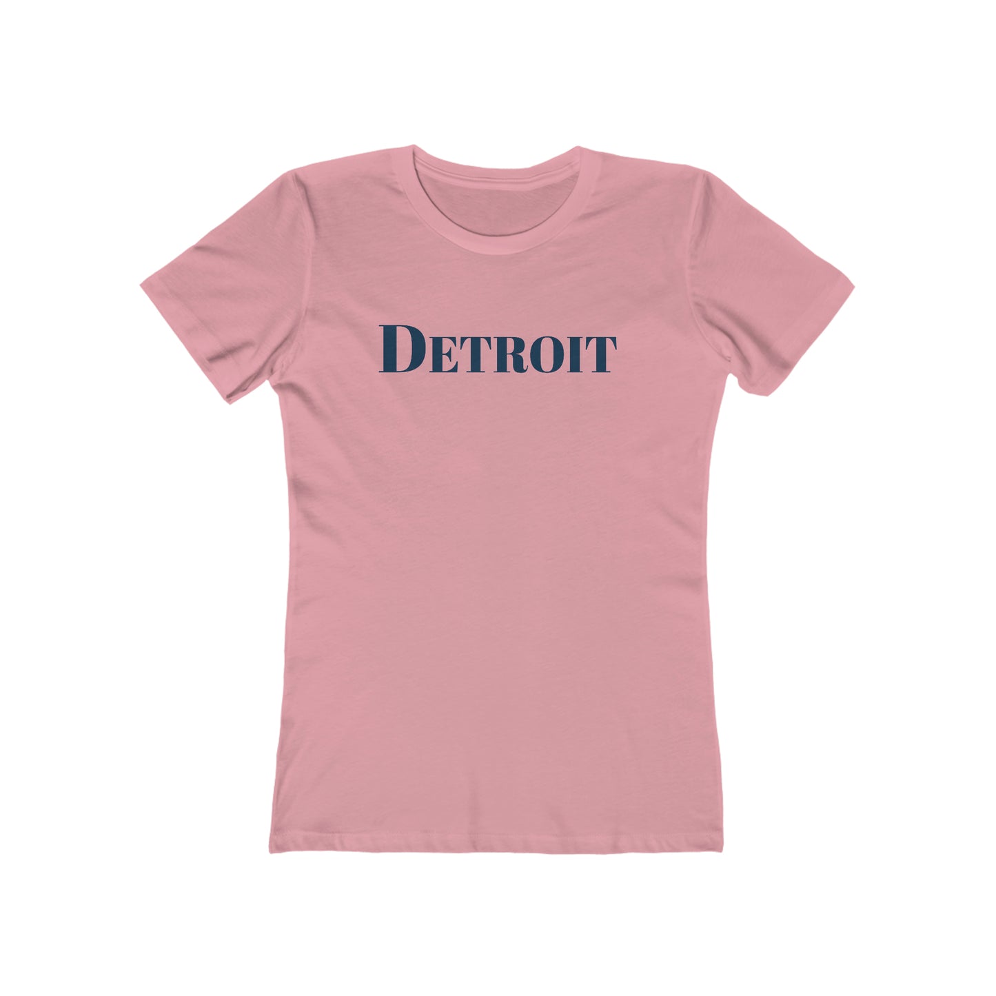 Detroit' T-Shirt (Didone Font) | Women's Boyfriend Cut