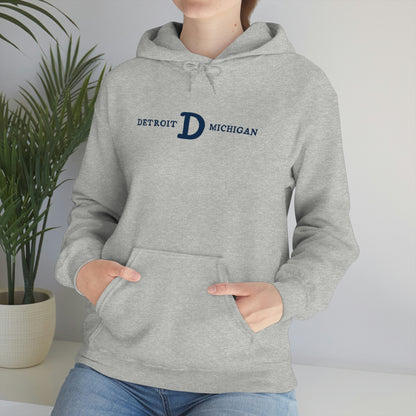 'Detroit Michigan' Hoodie (w/ Old French D) | Unisex Standard