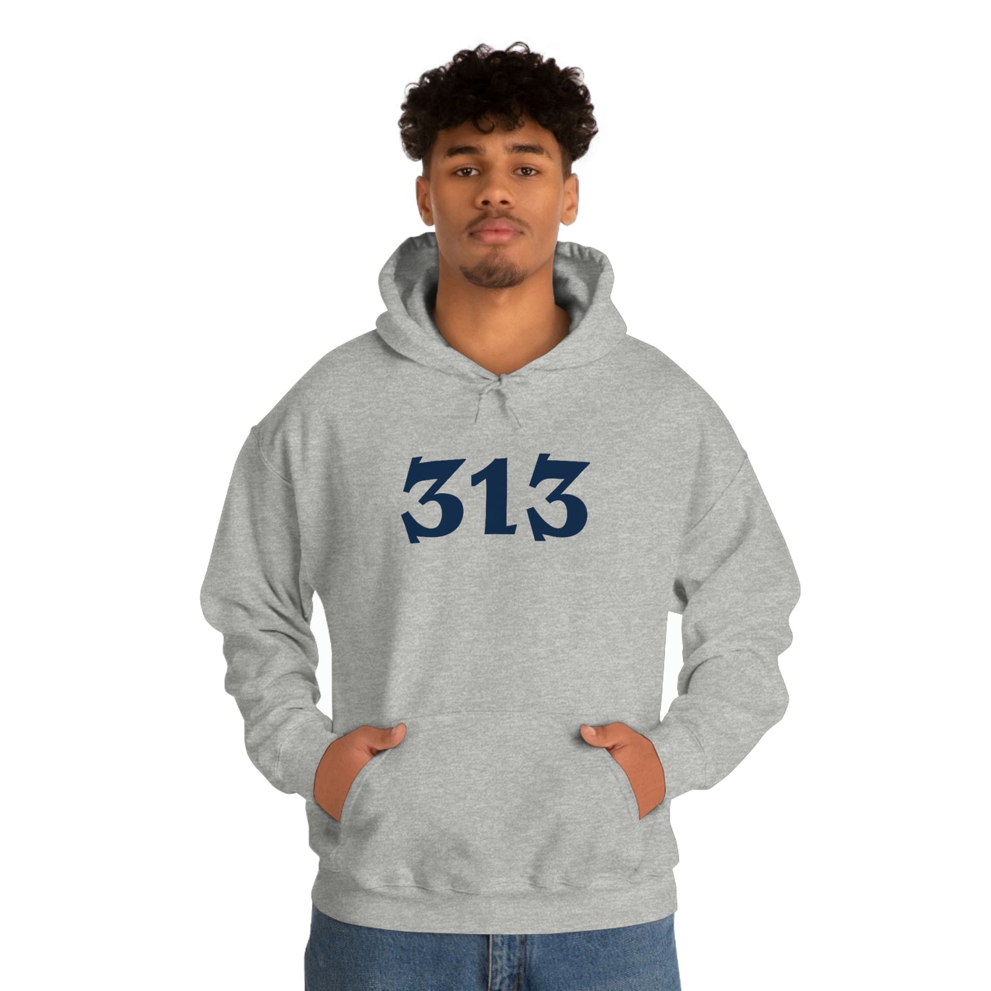 Detroit '313' Hoodie (Angry Serif Font) | Unisex Standard