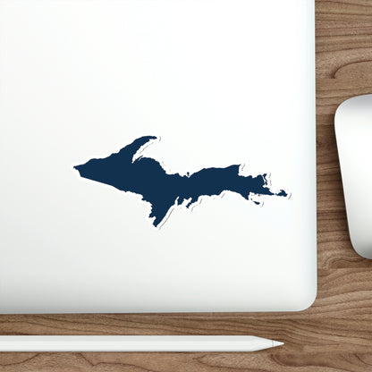 Michigan Upper Peninsula Die Cut Stickers (w/ Navy UP Outline) | Indoor/Outdoor