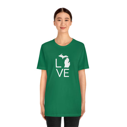 Michigan 'Love' T-Shirt (Thin Sans Font) | Unisex Standard Fit