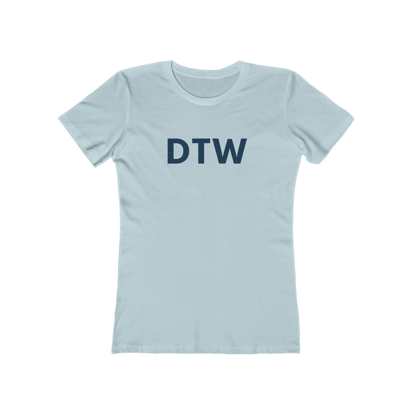 Detroit 'DTW' T-Shirt | Women's Boyfriend Cut